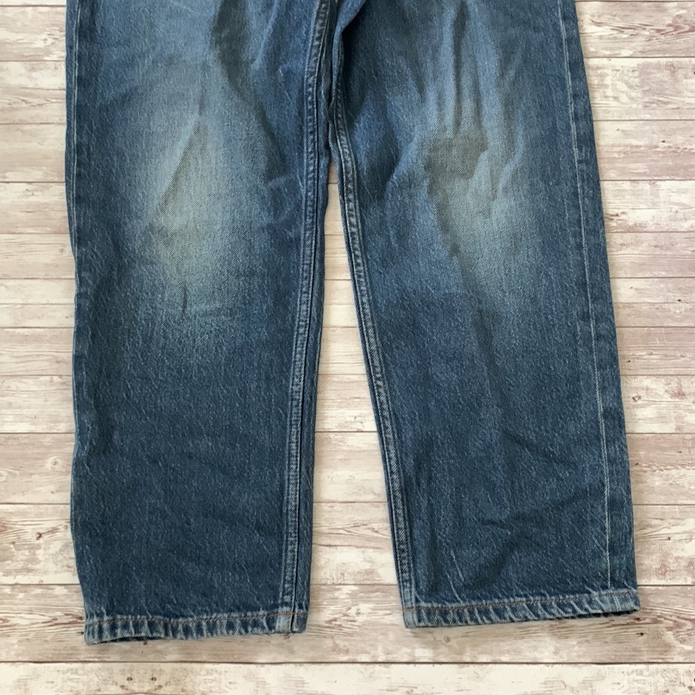 Lucky Brand Medium Wash High Rise Button Fly Relaxed Taper Leg Crop Mom Jeans - Picture 5 of 10